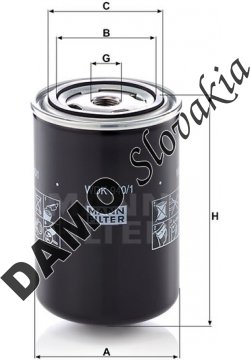 Palivový filter MANN FILTER WDK 940/1