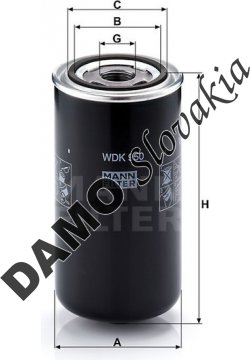 Palivový filter MANN FILTER WDK 950