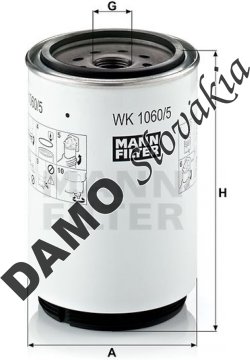 Palivový filter MANN FILTER WK 1060/5 x