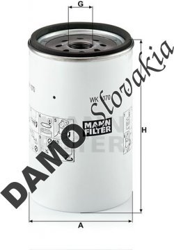 Palivový filter MANN FILTER WK 1070 x