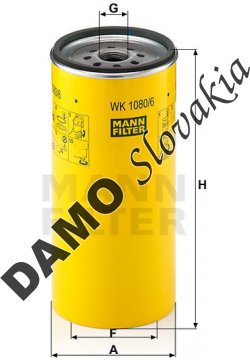 Palivový filter MANN FILTER WK 1080/6 x