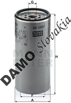 Palivový filter MANN FILTER WK 1080/7 x