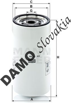 Palivový filter MANN FILTER WK 10 022