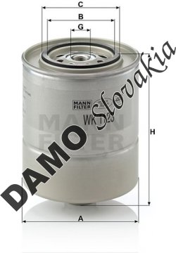Palivový filter MANN FILTER WK 1123
