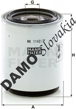 Palivový filter MANN FILTER WK 1142/2 x