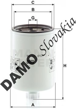 Palivový filter MANN FILTER WK 11 017