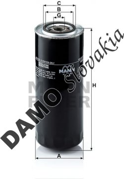 Palivový filter MANN FILTER WK 11 102/5