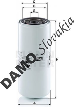 Palivový filter MANN FILTER WK 14 001
