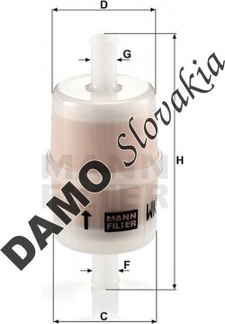 Palivový filter MANN FILTER WK 32/7