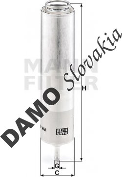 Palivový filter MANN FILTER WK 5001