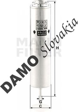 Palivový filter MANN FILTER WK 5005/1