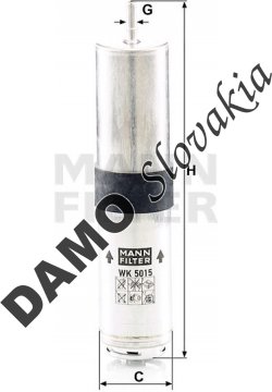 Palivový filter MANN FILTER WK 5015