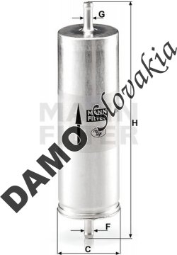 Palivový filter MANN FILTER WK 516