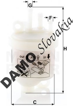 Palivový filter MANN FILTER WK 53
