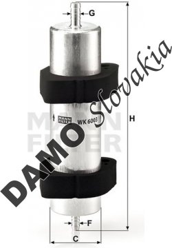Palivový filter MANN FILTER WK 6003