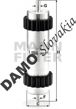 Palivový filter MANN FILTER WK 6008