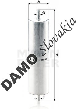 Palivový filter MANN FILTER WK 6021