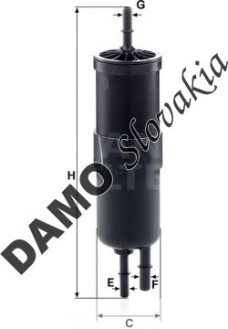 Palivový filter MANN FILTER WK 6030