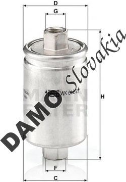 Palivový filter MANN FILTER WK 612/2