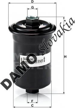 Palivový filter MANN FILTER WK 614/11