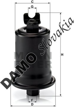 Palivový filter MANN FILTER WK 614/24 x
