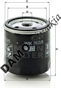 Palivový filter MANN FILTER WK 712/5