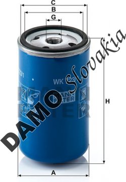 Palivový filter MANN FILTER WK 723/1