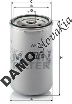 Palivový filter MANN FILTER WK 724