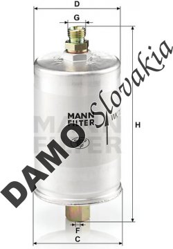 Palivový filter MANN FILTER WK 726