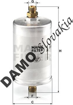 Palivový filter MANN FILTER WK 726/3