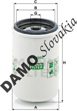 Palivový filter MANN FILTER WK 8003 x
