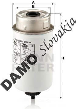 Palivový filter MANN FILTER WK 8014