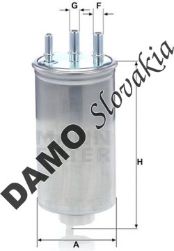 Palivový filter MANN FILTER WK 8039