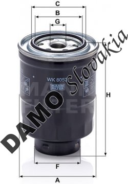 Palivový filter MANN FILTER WK 8052 z