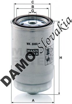 Palivový filter MANN FILTER WK 8060 z