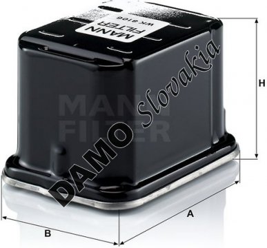 Palivový filter MANN FILTER WK 8106