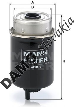 Palivový filter MANN FILTER WK 8179