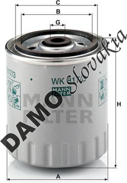 Palivový filter MANN FILTER WK 817/3 x