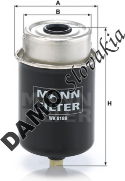 Palivový filter MANN FILTER WK 8189