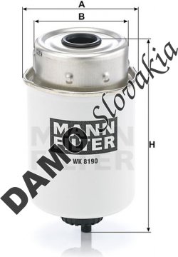 Palivový filter MANN FILTER WK 8190