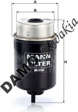 Palivový filter MANN FILTER WK 8194