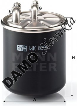 Palivový filter MANN FILTER WK 820/1
