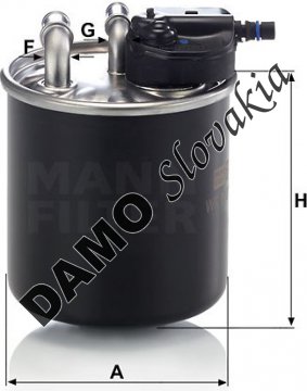Palivový filter MANN FILTER WK 820/15