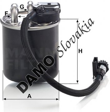 Palivový filter MANN FILTER WK 820/18
