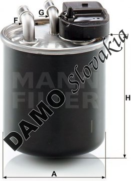 Palivový filter MANN FILTER WK 820/20