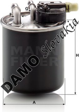 Palivový filter MANN FILTER WK 820/22