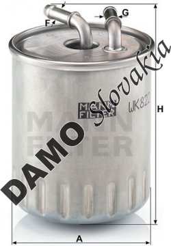 Palivový filter MANN FILTER WK 822/3