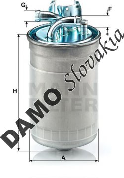 Palivový filter MANN FILTER WK 823/1
