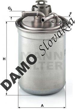 Palivový filter MANN FILTER WK 823/3 x