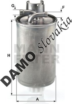 Palivový filter MANN FILTER WK 829